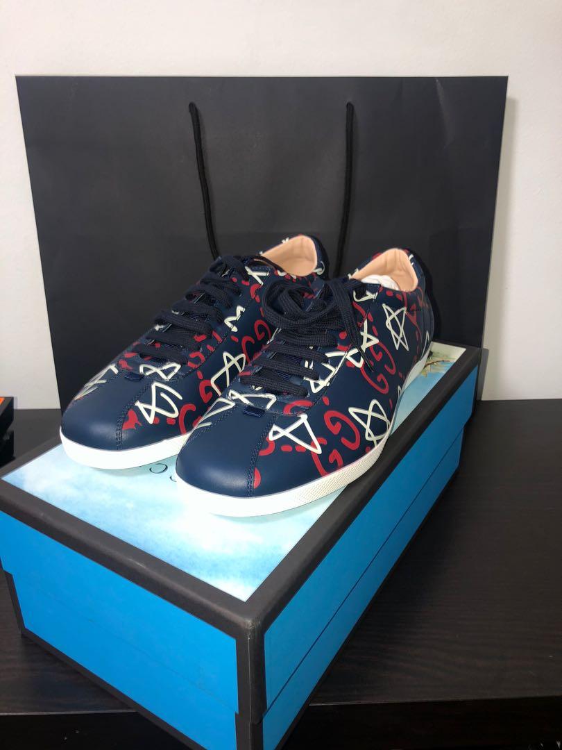 Gucci ghost print sneakers Men s Fashion Footwear Sneakers on