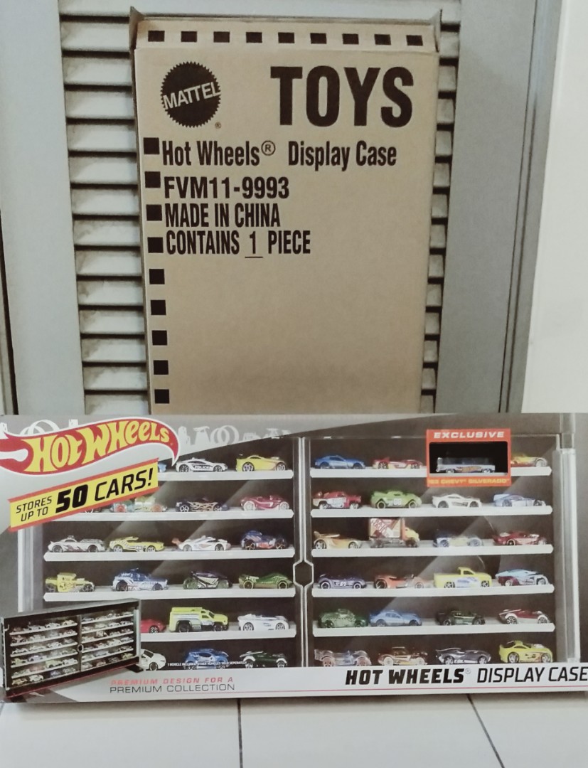 hot wheels 50 car display case