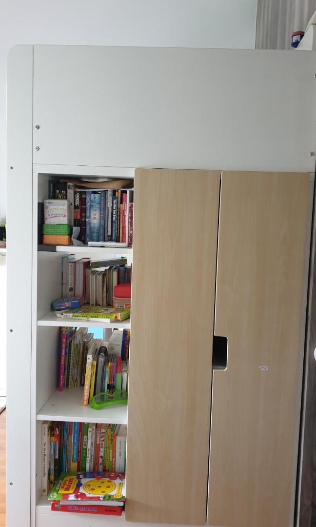 IKEA Stuva Loft Bed with mattress, drawers and wardrobe, Furniture