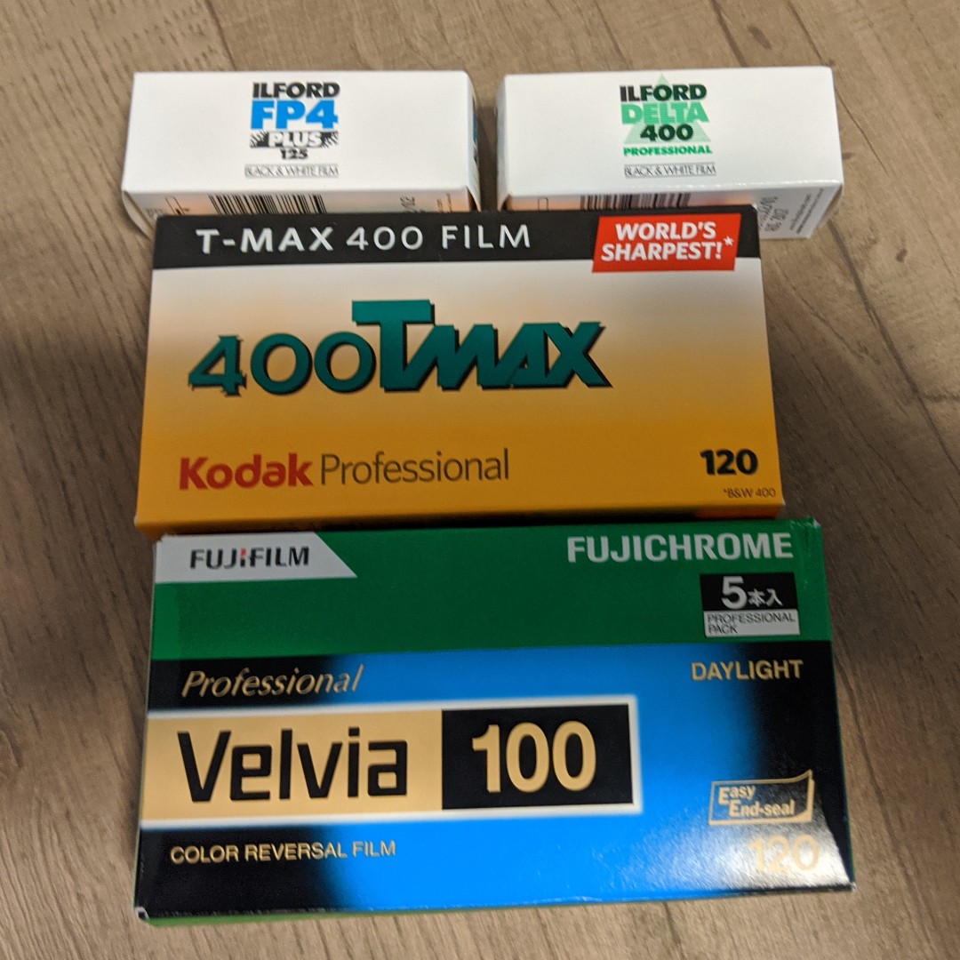Ilford Kodak Fujifilm 120 Roll Film, Photography, Cameras on Carousell