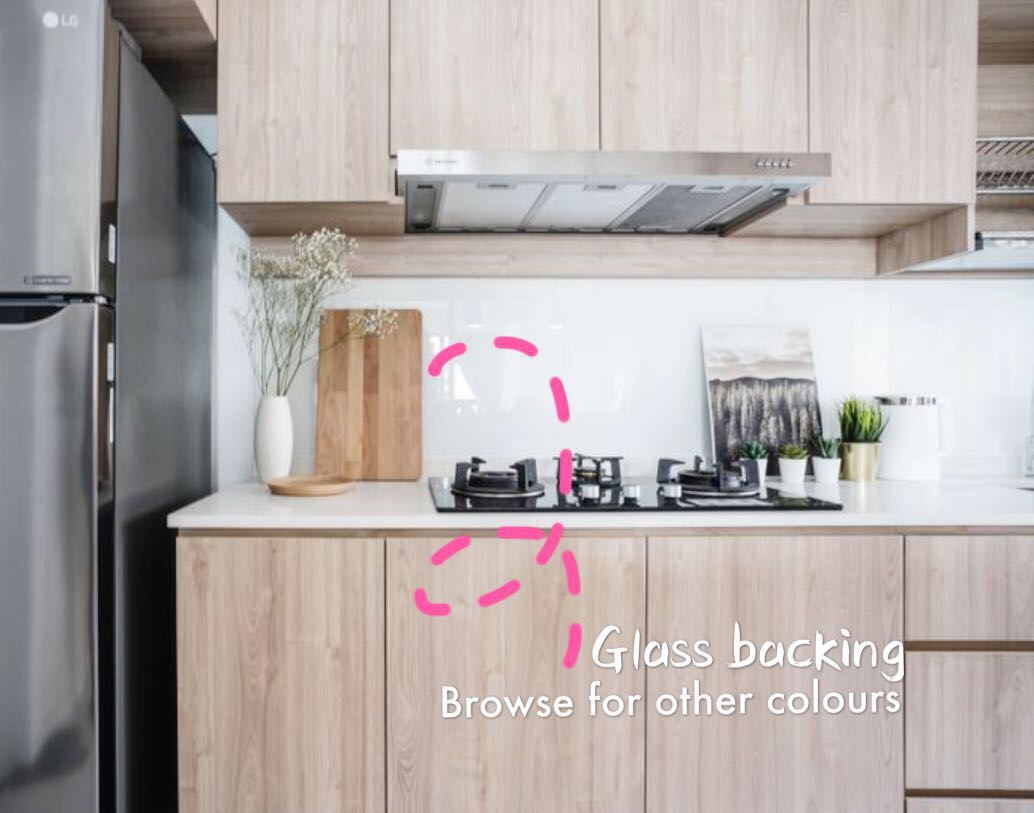 Kitchen glass backing tempered glass shower screen sliding door room