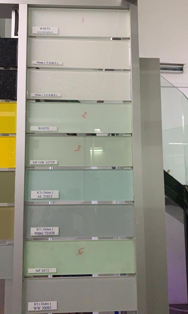 Kitchen glass backing tempered glass shower screen sliding door room