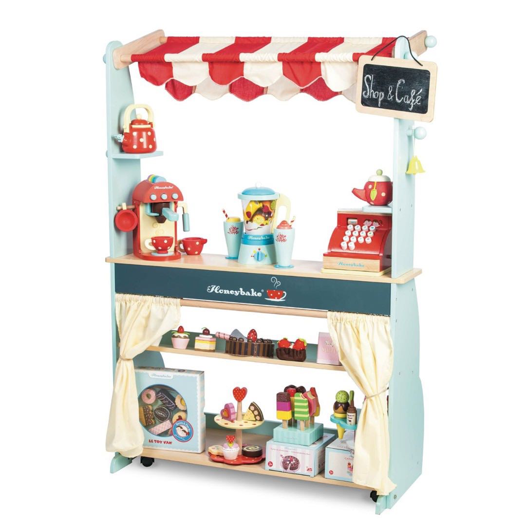 Le toy van market stand clearance
