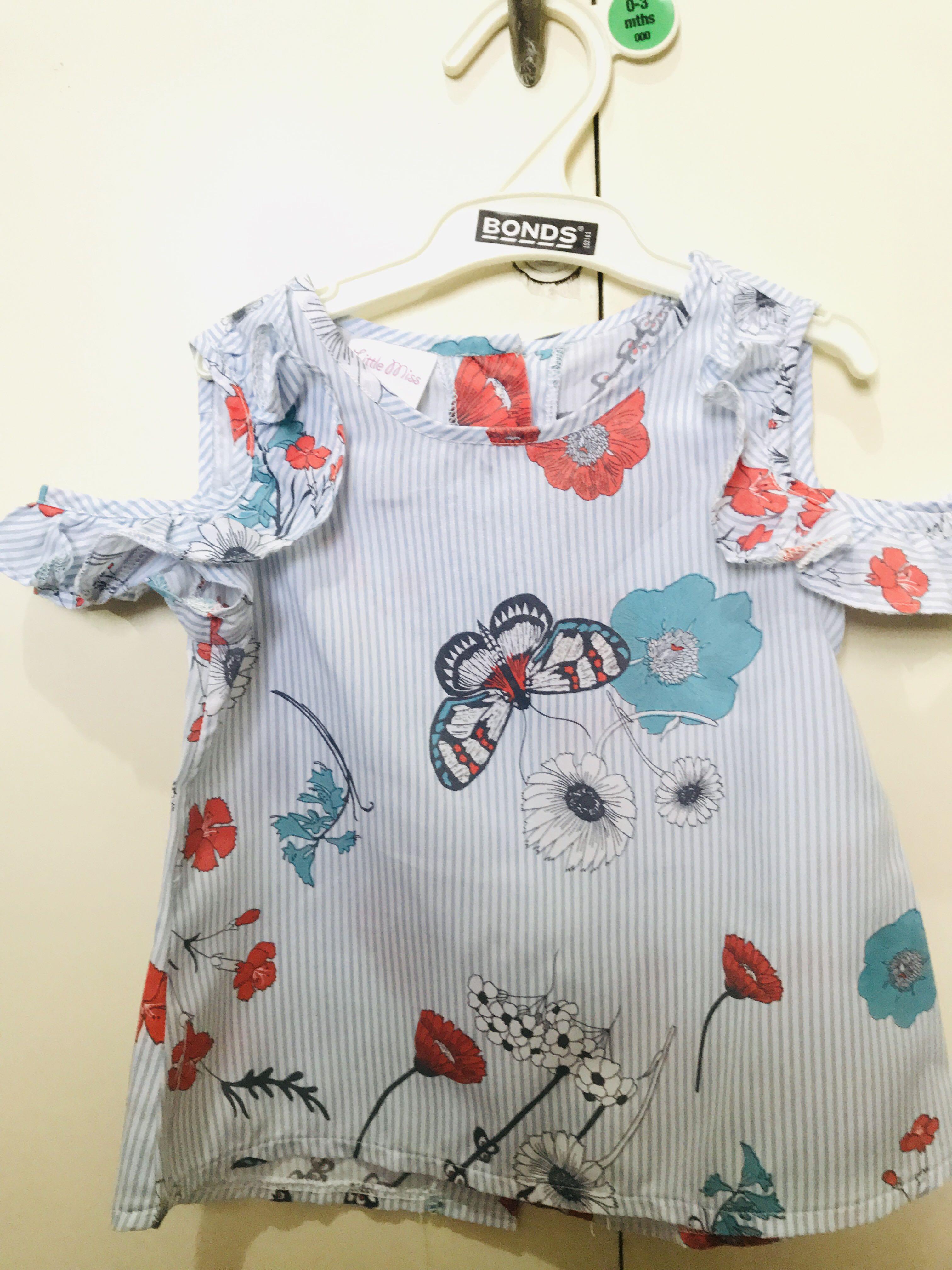 Little Miss for 2yo VGUC (Category: Babies & Kids Fashion) located in Quezon City. Submitted by ella.bi (Listing ID 264109597, Image 1). Description: Shoulder width 9inches Length: 13inches.