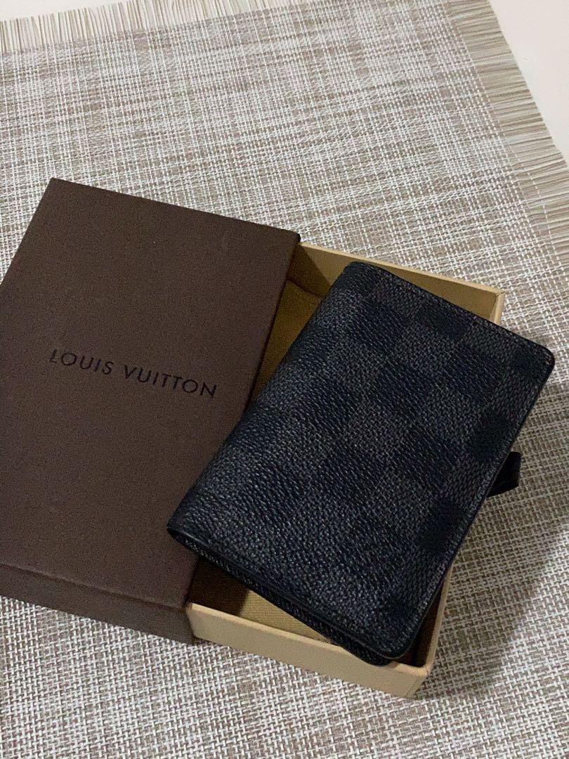 Louis Vuitton Pocket Organizer Damier Graphite Canvas Wallet Card Case 💯  Original , Luxury, Bags & Wallets on Carousell