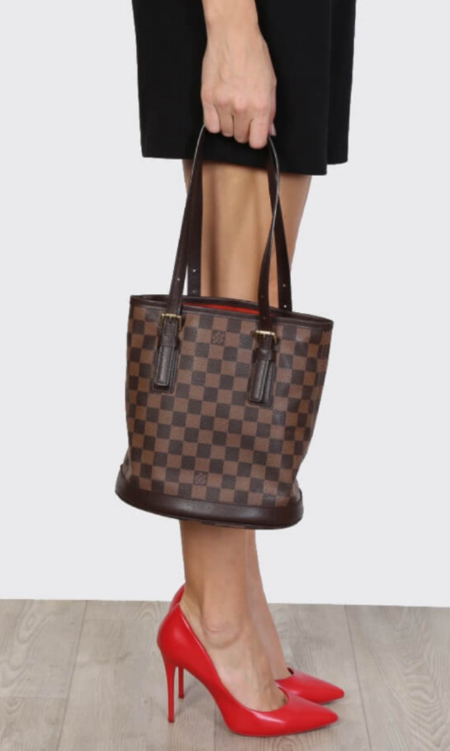 Louis Vuitton Petit Marais Bucket Bag in Damier Ebene - SOLD