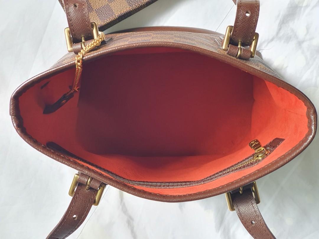 Vintage Louis Vuitton Damier Ebene Marais Coated Canvas Bucket Bag #186361