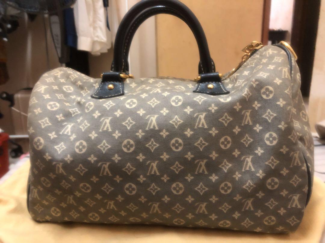 LV Speedy 30 Monogram Idylle Bandouliere Denim