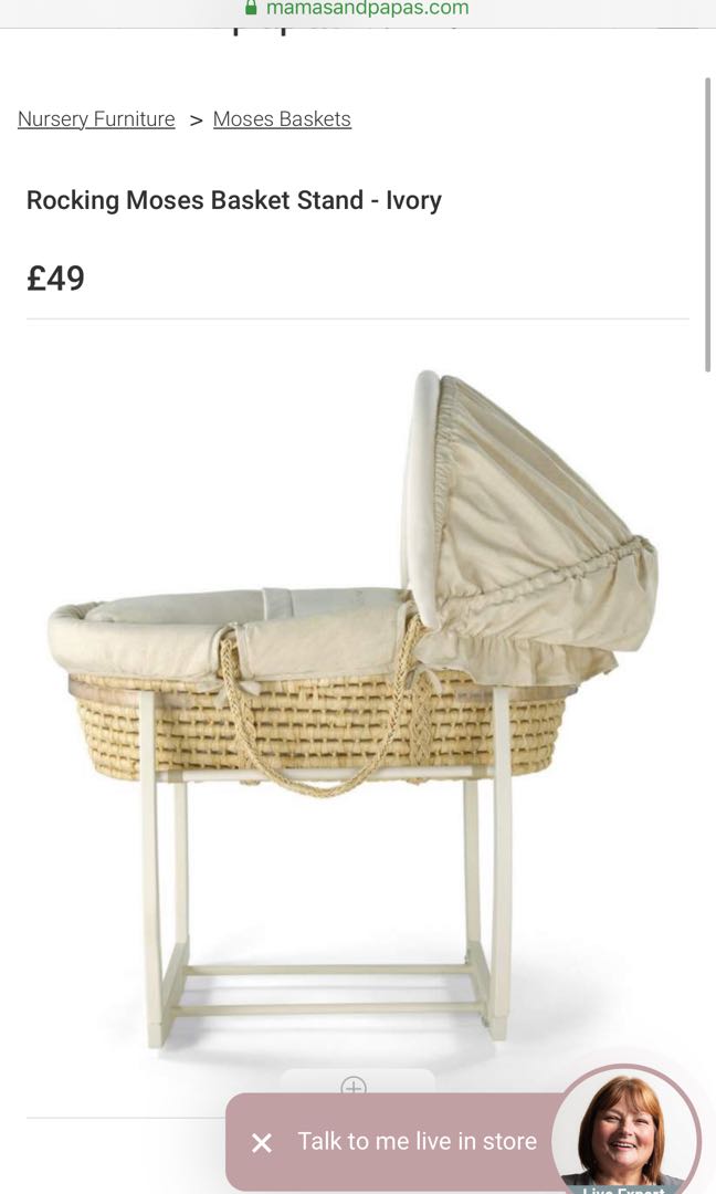Mamas and papas rocking moses cheap basket stand
