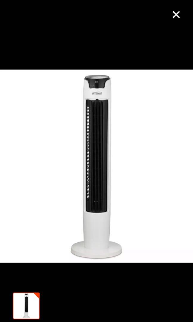 Mistral remote tower Fan MFD4880, Furniture & Home Living, Lighting