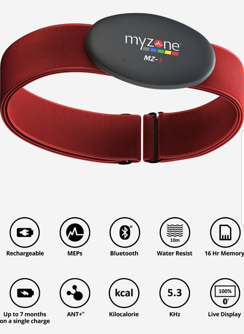 MyZone MZ-3 heart rate Fitness Tracker, Mobile Phones & Gadgets ...