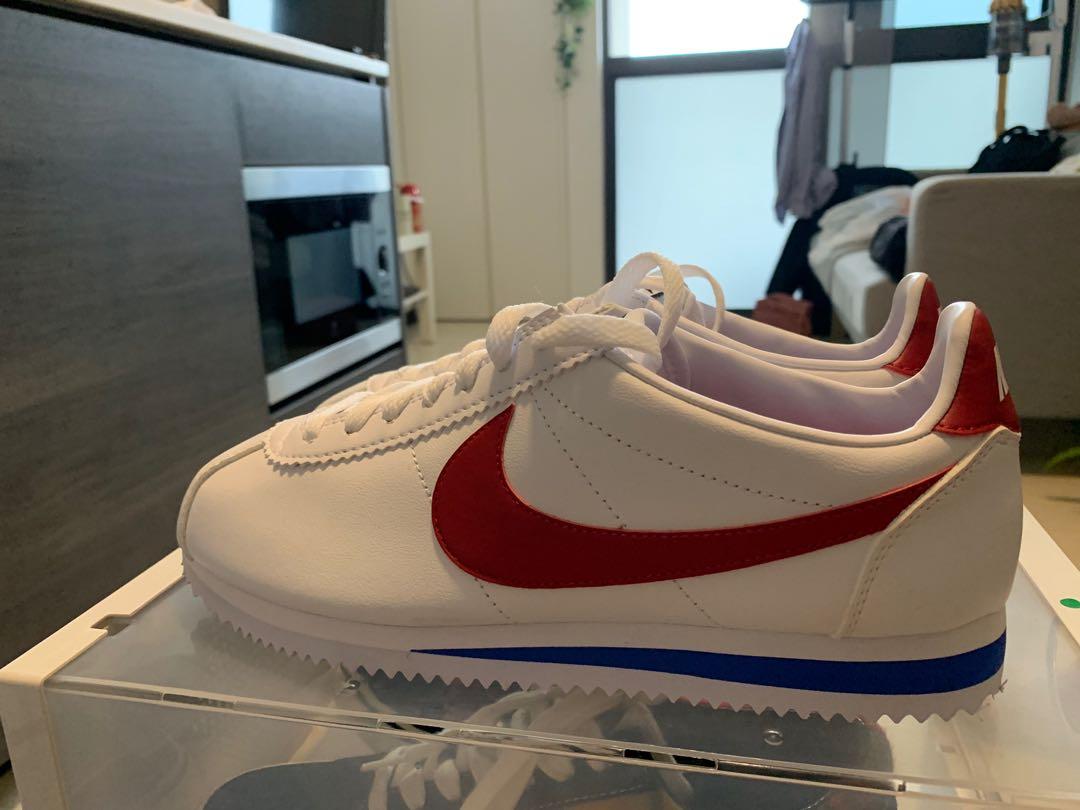 nike cortez red and blue womens