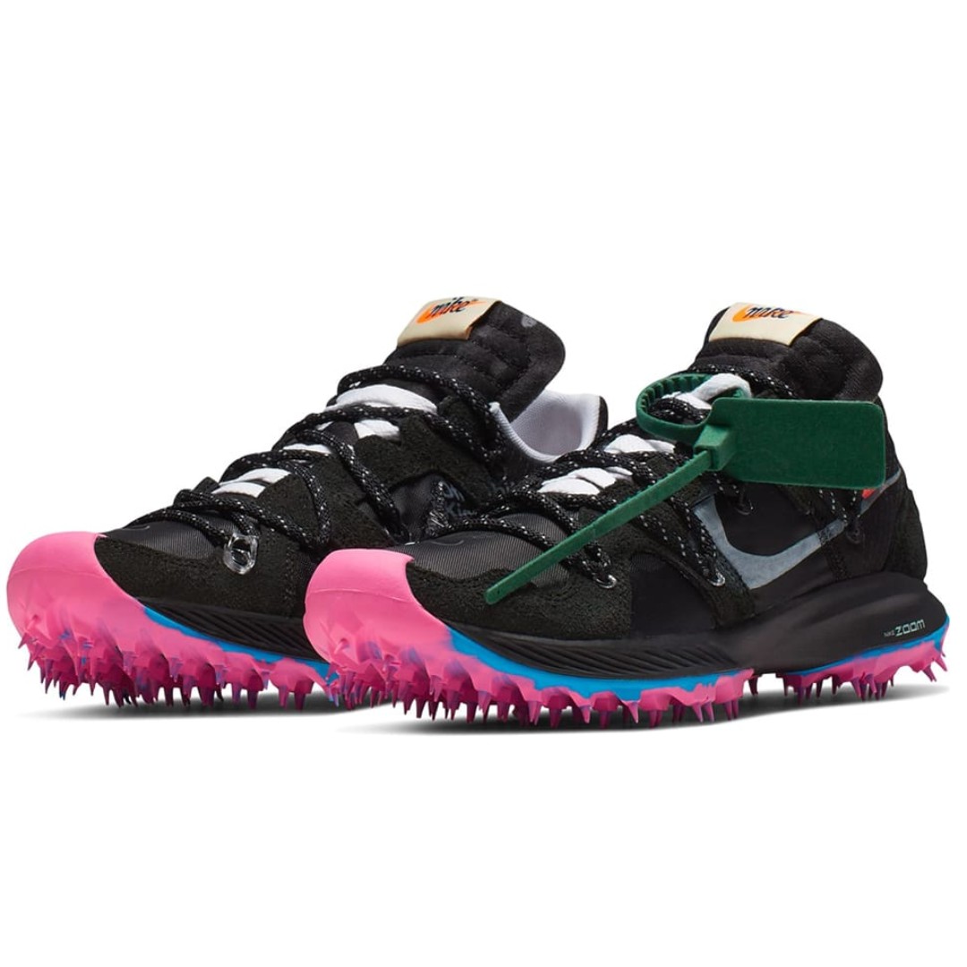 Nike Off White Terra Tiger 5 Black Pink US 9 W