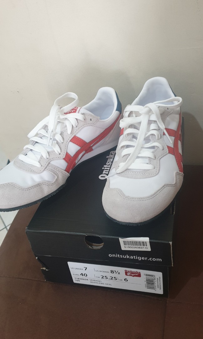 Onitsuka tiger serrano top white fire opal