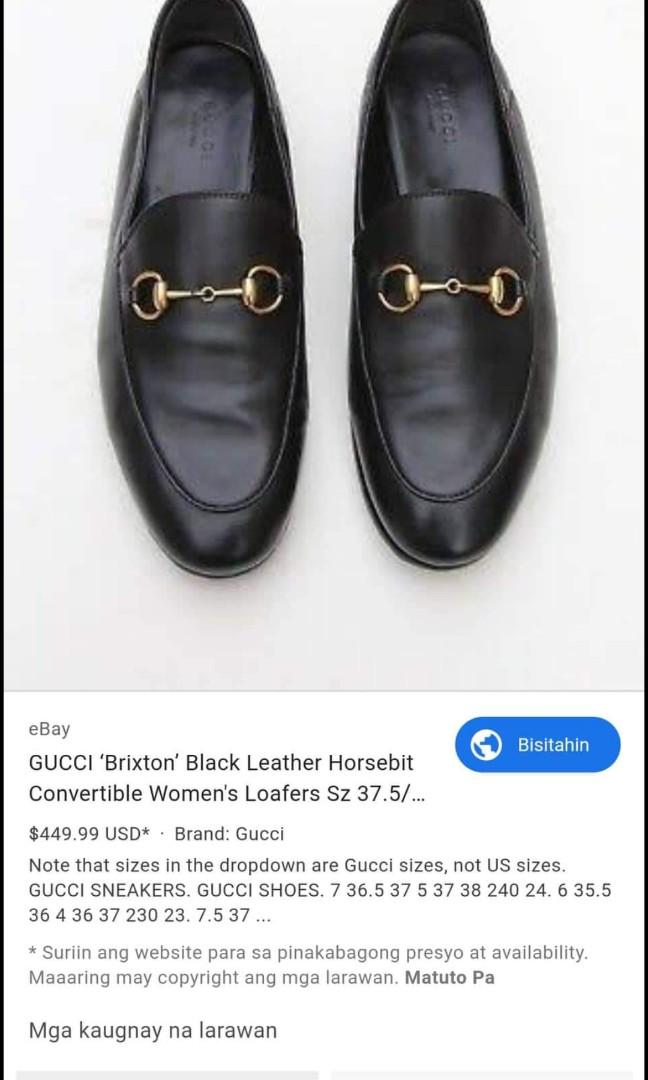 size 36 in gucci shoes