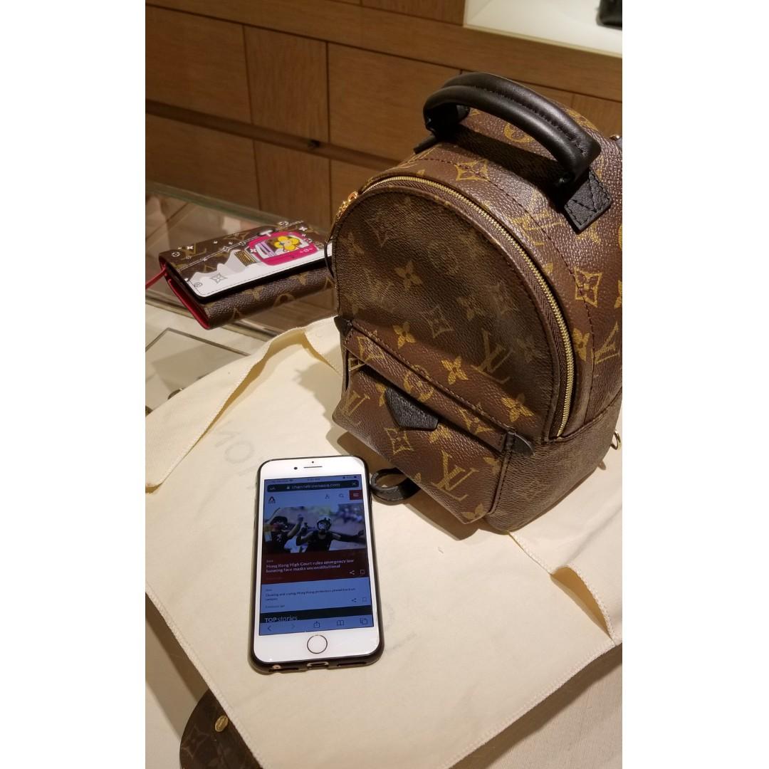 Luxury Designer School Bag PALM MINI SPRING Backpack Women Leather Shoulder  Messenger Shopping Bags Purses Satchel Tote M44873 From Fashion_bagshop,  $13.24