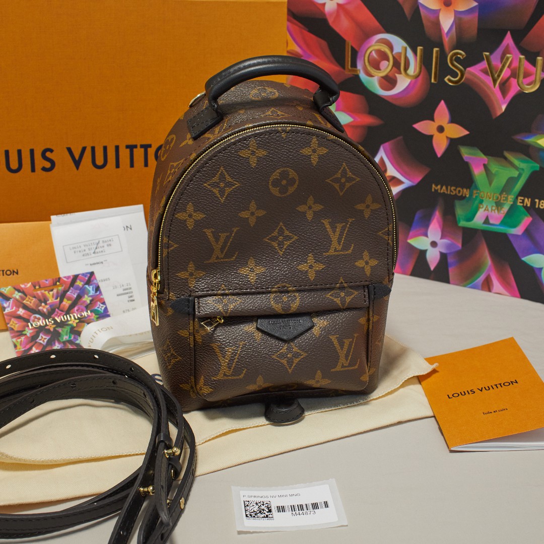 Shop Louis Vuitton MONOGRAM Palm springs mini (M44872, M44873) by