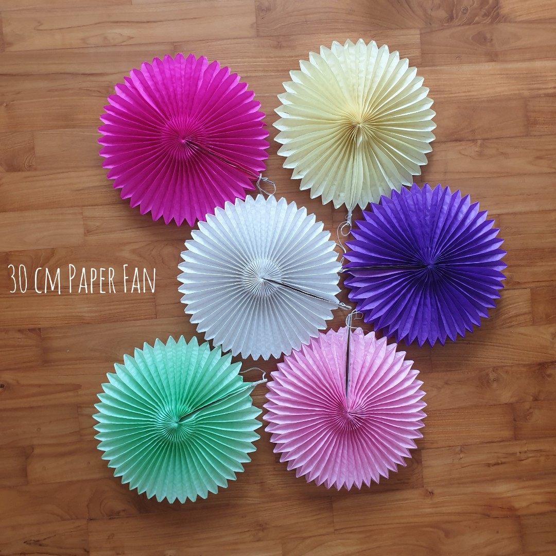 Paper fan decoration, Everything Else on Carousell
