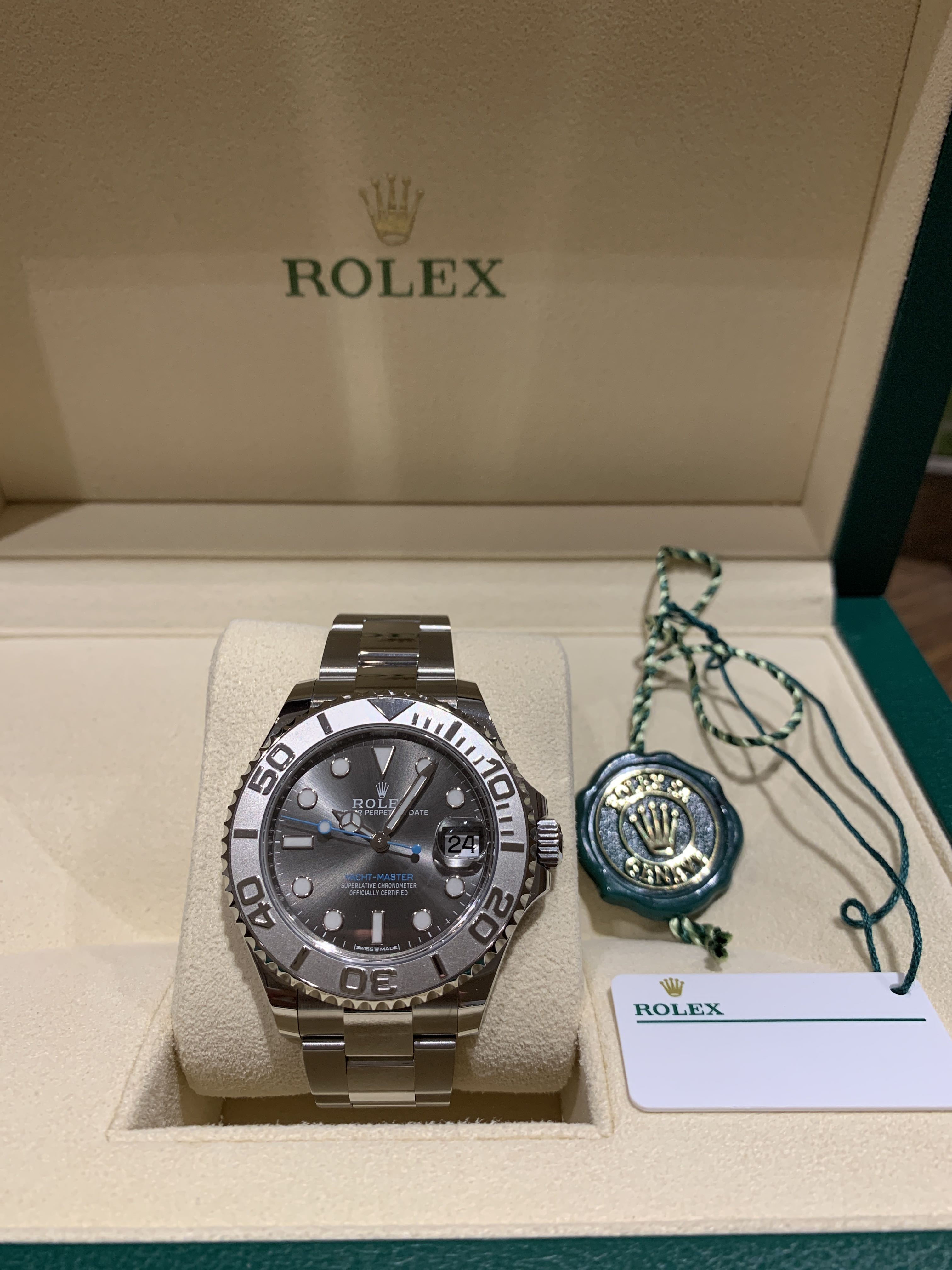 Rolex yacht master baby blue cheap