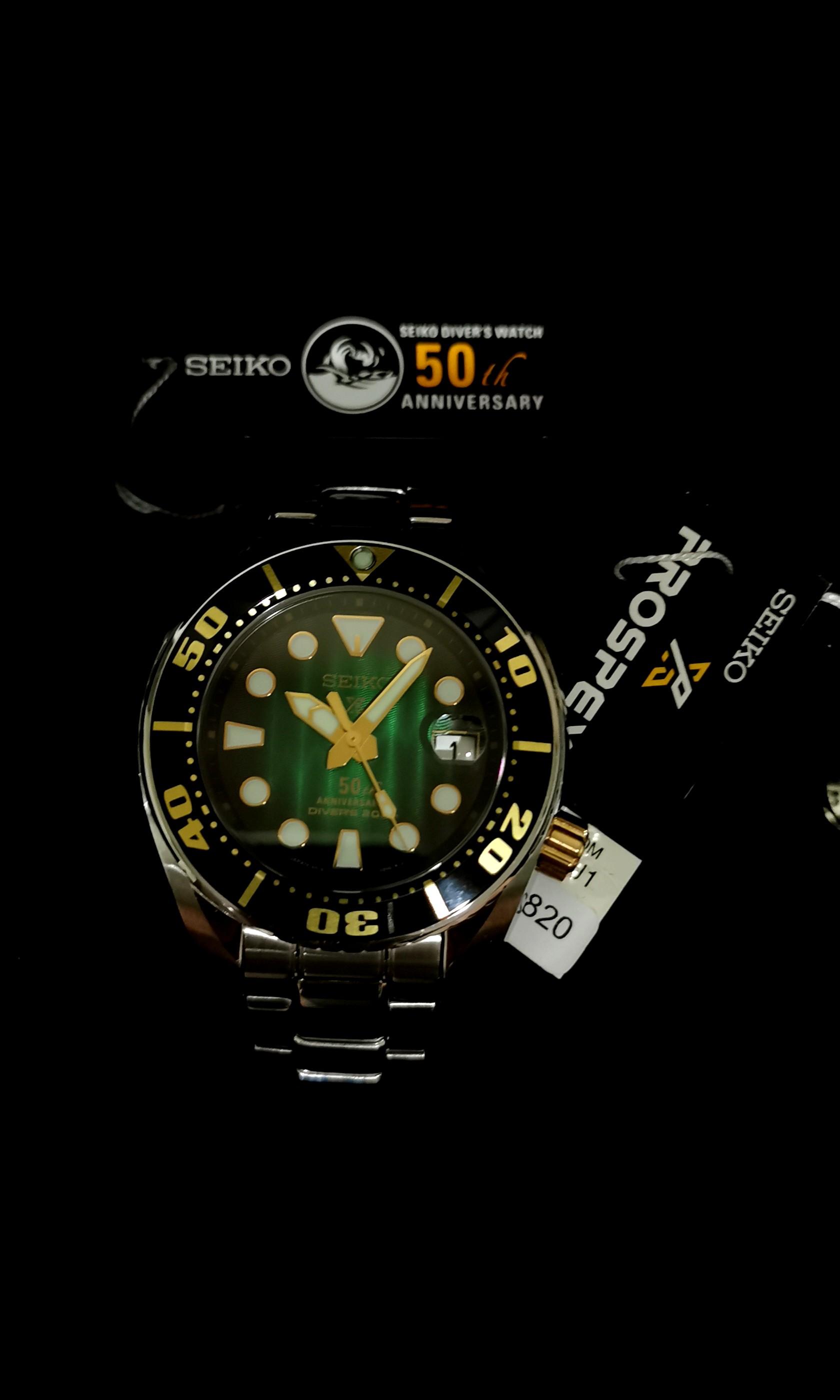 Seiko sumo 50th anniversary green top