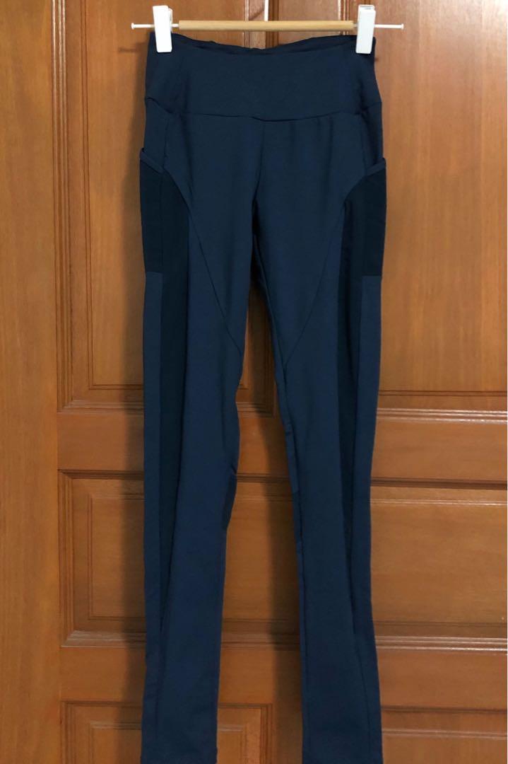 navy blue legging pants