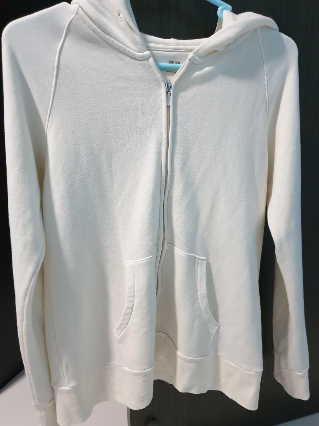 White hoodie sale jacket women's