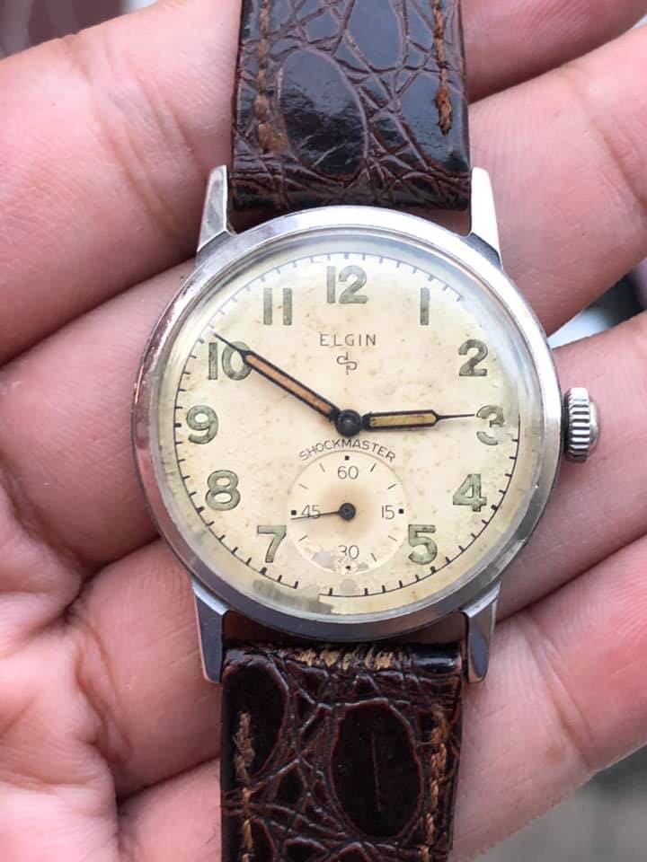 Vintage Elgin military Watch Men s Fashion Watches Accessories