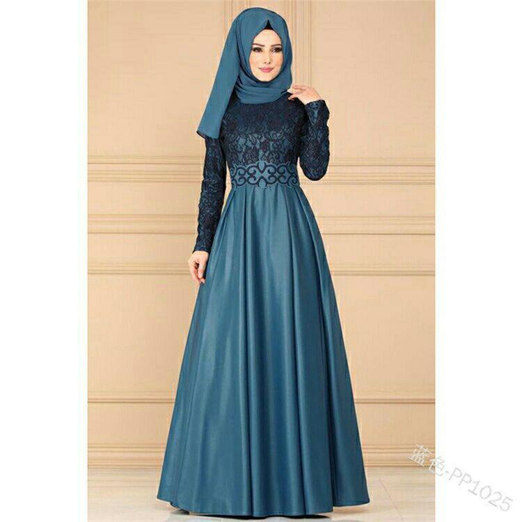 Maxi dress muslimah