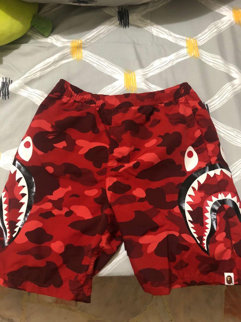 WTS Bape Side Shark Beach Shorts