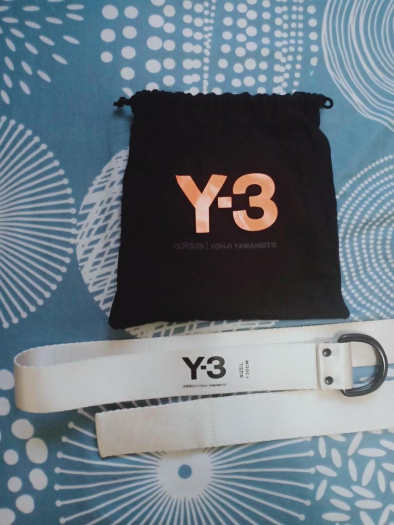 Y3 belt white hot sale
