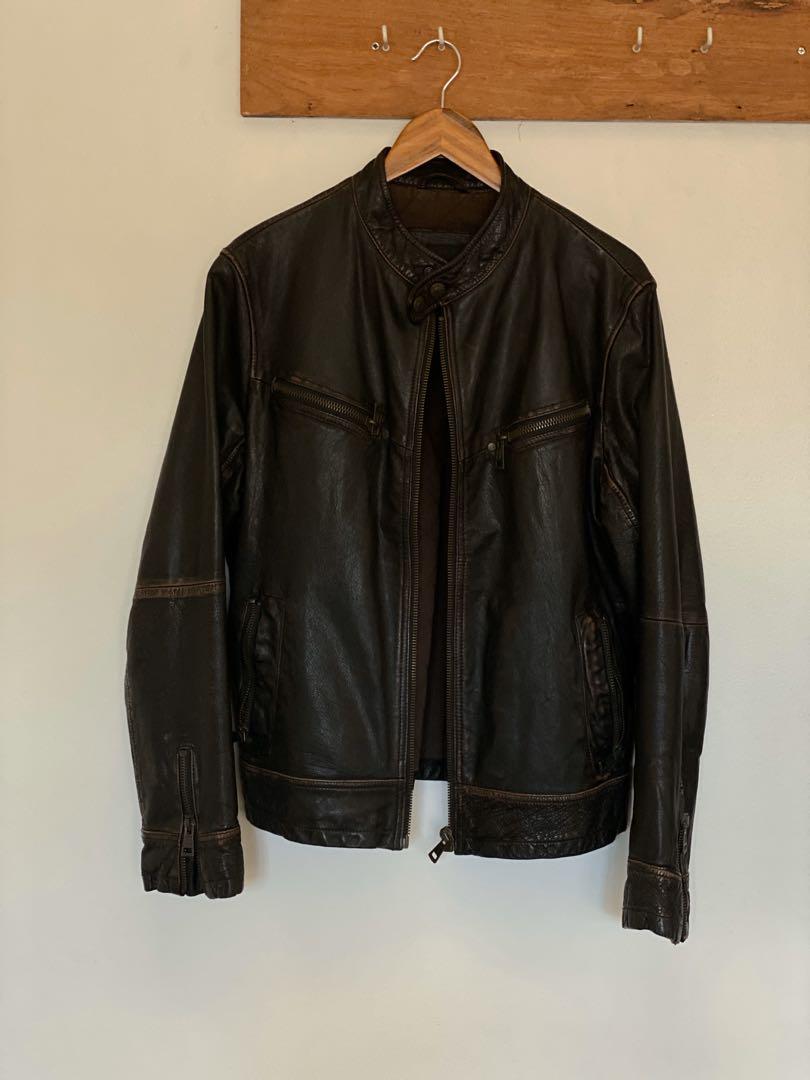 Zara Brown Leather Jacket (Category: Coats, Jackets and Outerwear) located in Quezon City. Submitted by andreazee (Listing ID 264151313, Image 1). Description: Purchased in Zara Japan.