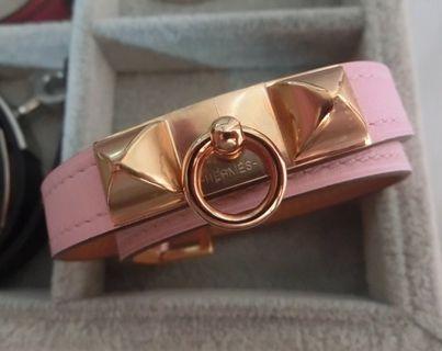 HERMES 3Q櫻花粉 難買 手環