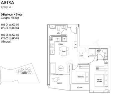 2-Bedroom+ Study