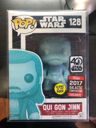 Funko Pop Star Wars Holographic Qui Gon Jinn