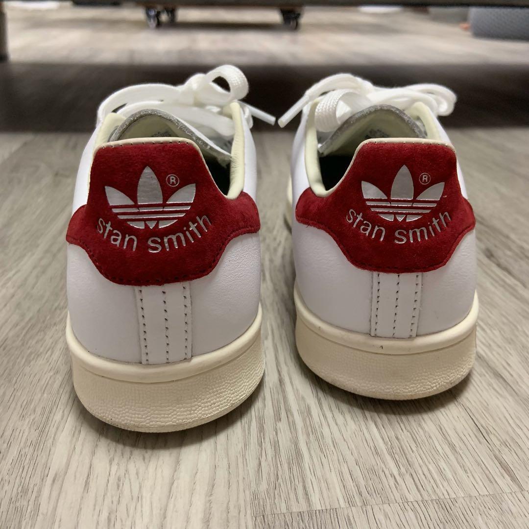 adidas stan smith burgundy suede