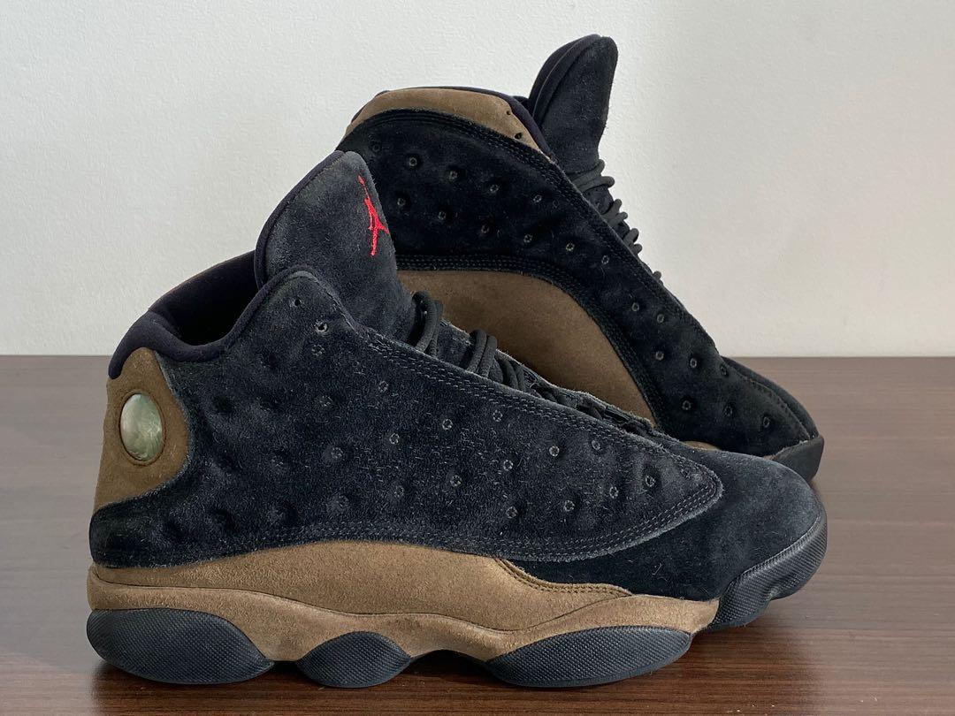 Retro 13 on sale olive green