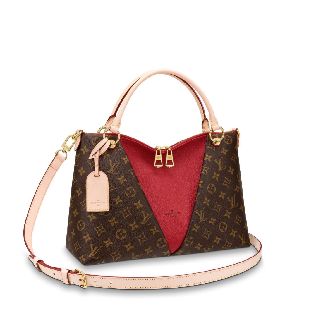 AUTHENTIC LOUIS VUITTON FALL-WINTER 2018 V TOTE MM CHERRY MONOGRAM BAG,  Luxury, Bags & Wallets on Carousell