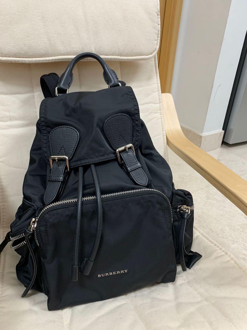 Burberry shop backpack size