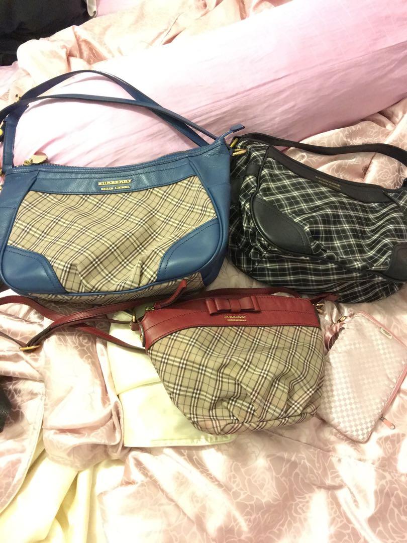 Burberry blue label bags
