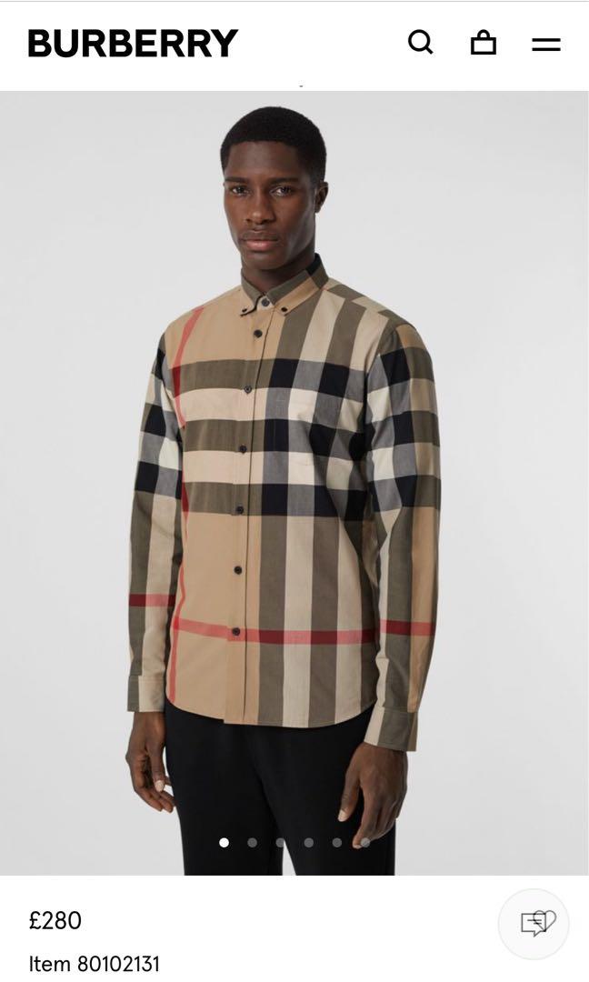 Burberry Shirt Men s Fashion Tops Sets Tshirts Polo Shirts