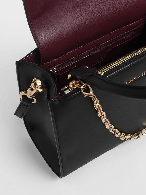 Charles Keith Chain Link Classic Handbag Luxury Bags Wallets Handbags On Carousell
