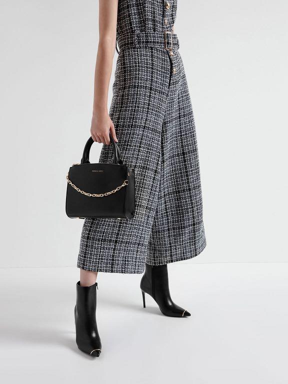 Charles Keith Chain Link Classic Handbag Luxury Bags Wallets Handbags On Carousell