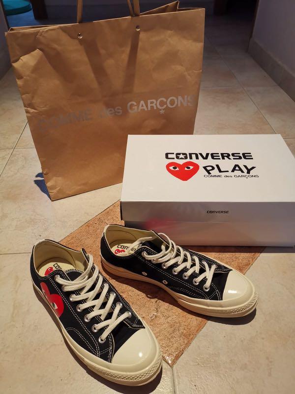 Converse X CDG Black Low Men s Fashion Footwear Sneakers on Carousell