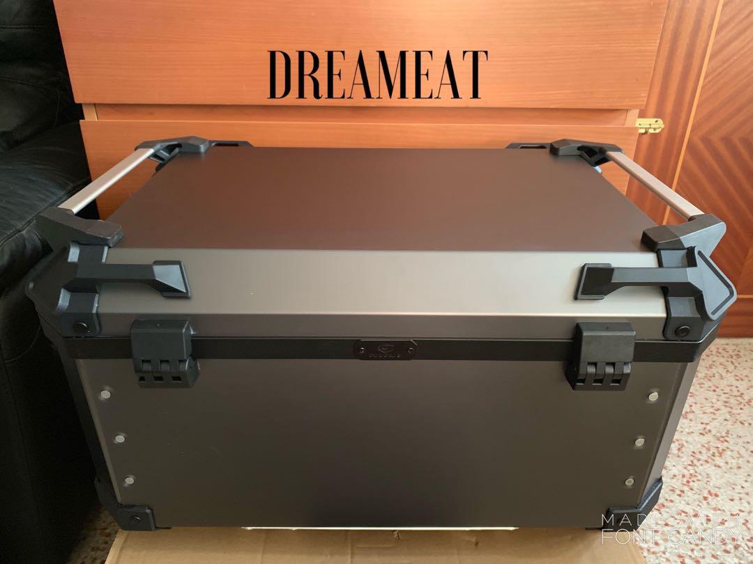 COOCASE X3 60L ANODIZED GREY ALUMINIUM TOP CASE(LATEST VERSION)(FREE