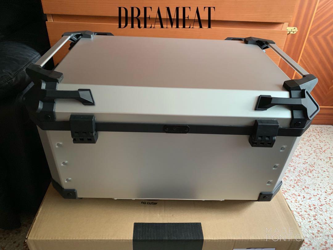 COOCASE X3 60L PREMIUM SLIVER ALUMINIUM TOP CASE(LATEST VERSION)(FREE