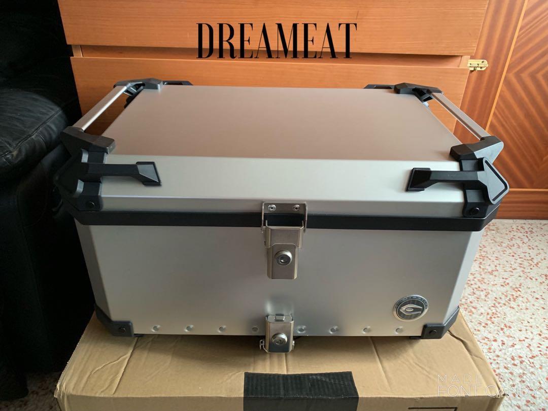 COOCASE X3 60L PREMIUM SLIVER ALUMINIUM TOP CASE(LATEST VERSION)(FREE