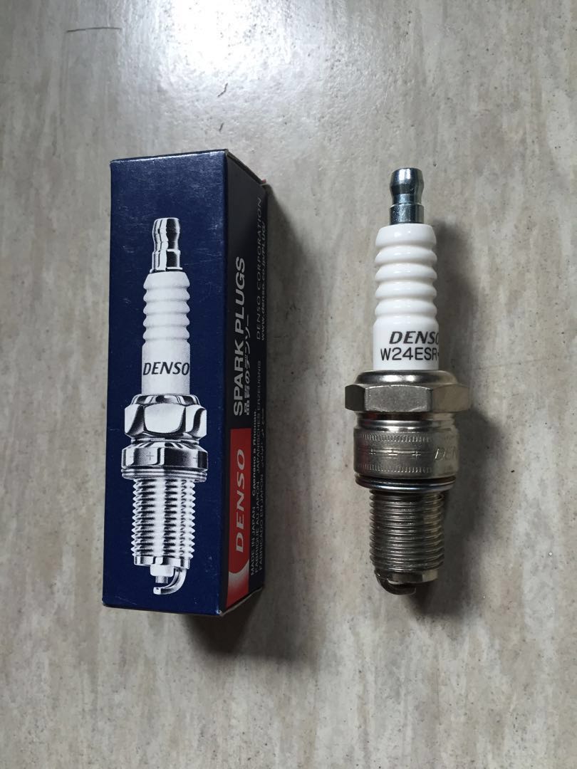 DENSO W24ESRU spark plug, Motorcycles, Motorcycle Accessories on Carousell