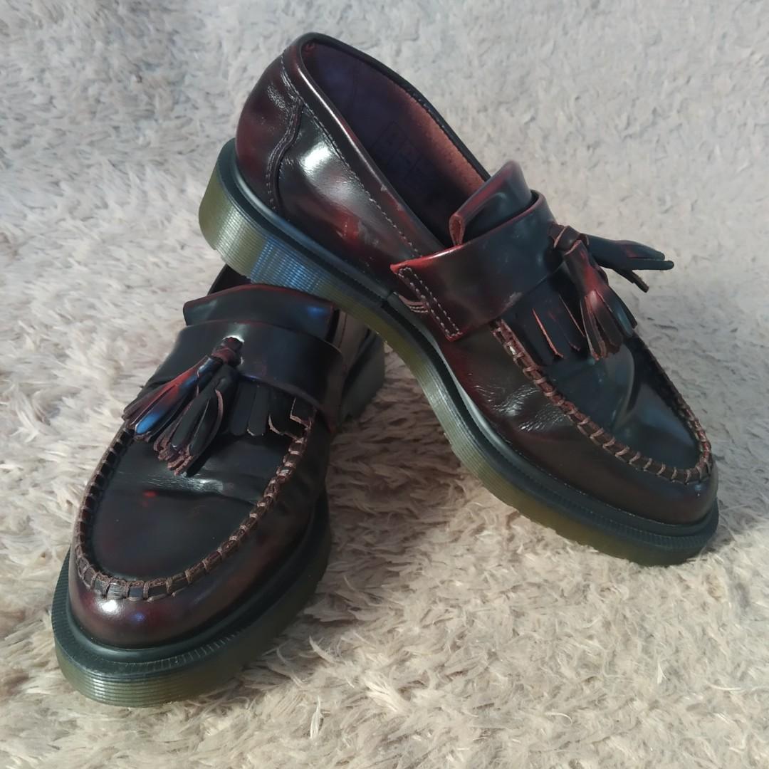 DR. MARTENS ADRIAN Arcadia Tassel Loafers (Category: Dress Shoes) located in Cebu City. Submitted by denimholic (Listing ID 264300255, Image 2). Description: Authentic Dr. Martens Adrian Tassel Loafers UK 6 / US 7 Mens Leather / Burgundy Excellent Condition No box.