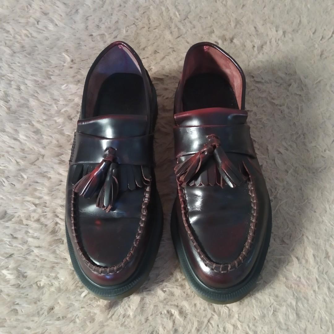 DR. MARTENS ADRIAN Arcadia Tassel Loafers (Category: Dress Shoes) located in Cebu City. Submitted by denimholic (Listing ID 264300255, Image 3). Description: Authentic Dr. Martens Adrian Tassel Loafers UK 6 / US 7 Mens Leather / Burgundy Excellent Condition No box.