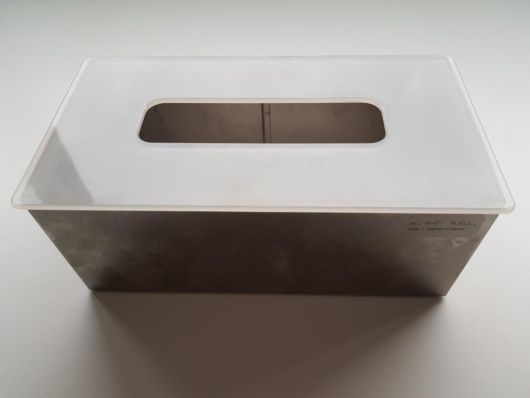IKEA stainless steel tissue box, Furniture & Home Living, Home